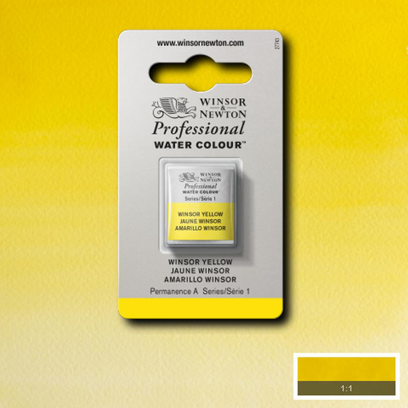 Winsor Yellow – Winsor&Newton Professional Watercolour – Halvkopp
