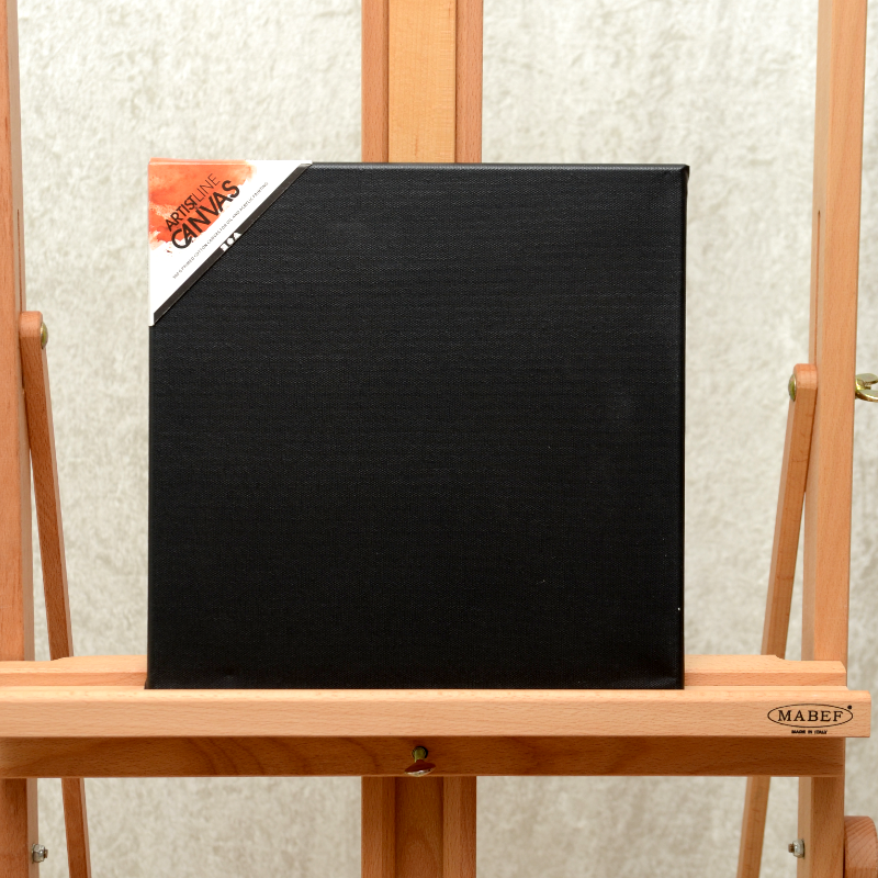 Svart duk 30x30 artist line