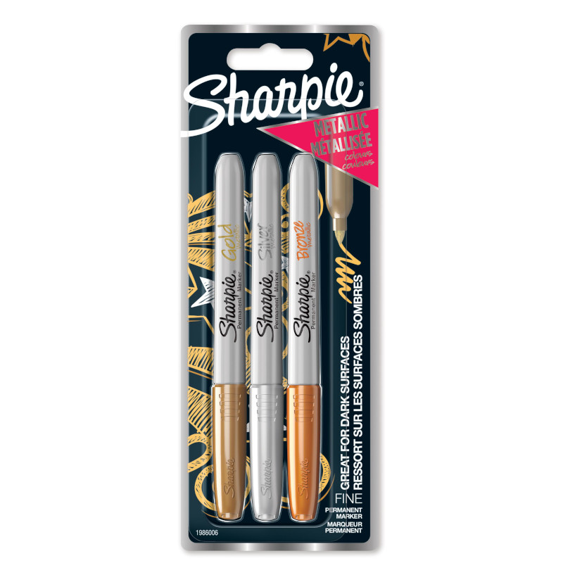 Sharpie Guld Silver och Brons