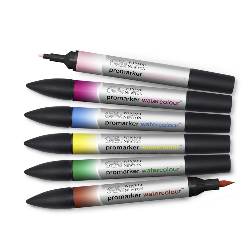 Winsor & Newton Promarker Watercolour Floral 6, pennor
