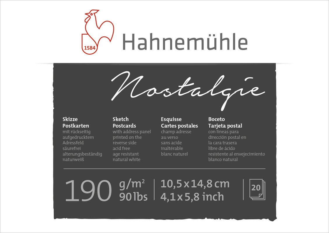 Hahnemuhle Sketch Vykort 190g