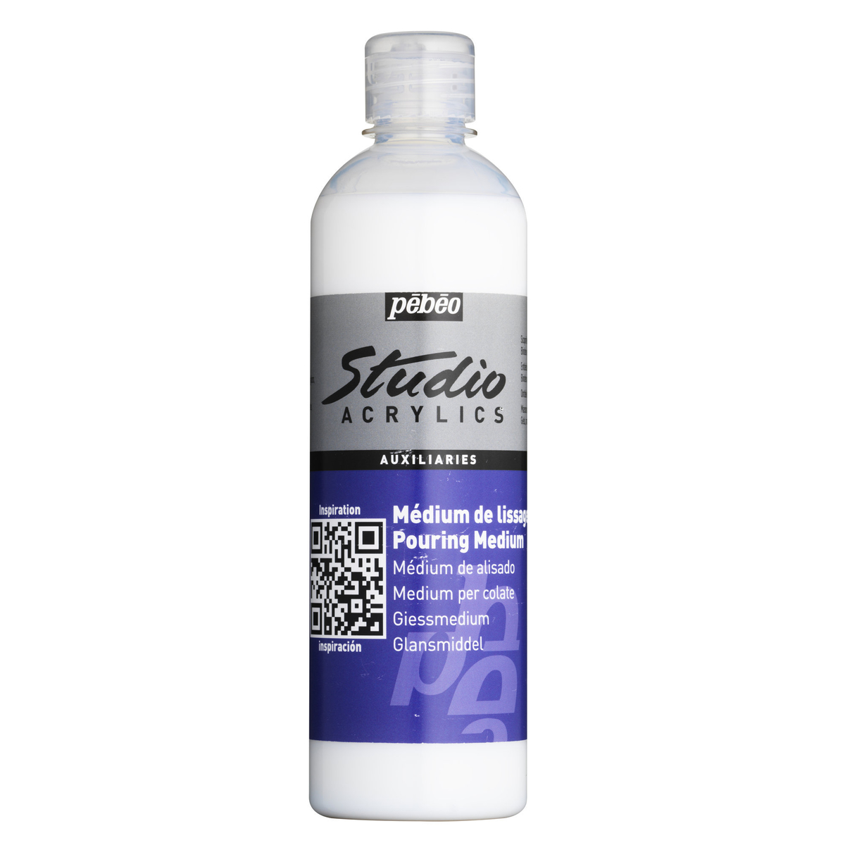 Pebeo Gesso Acrilico Trasparente Per Artisti - Flacone Da 500 Ml