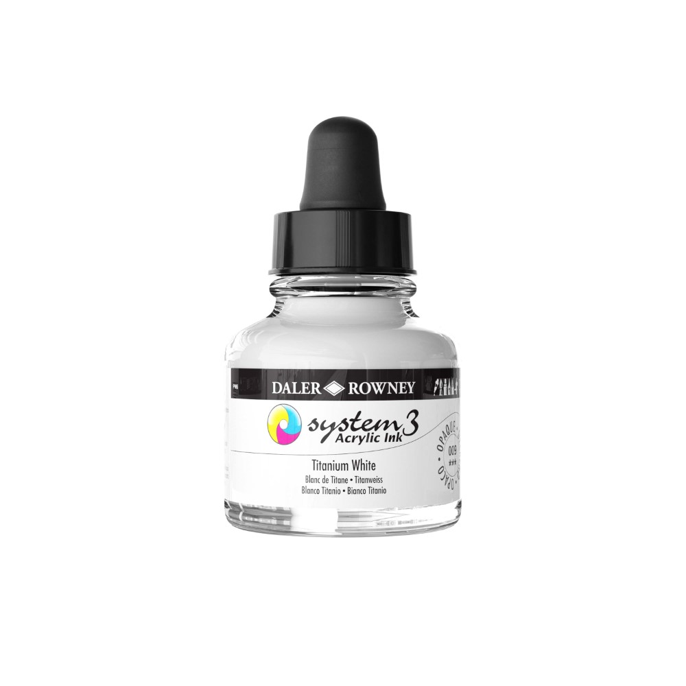 Titanium White System 3 Acrylic Ink