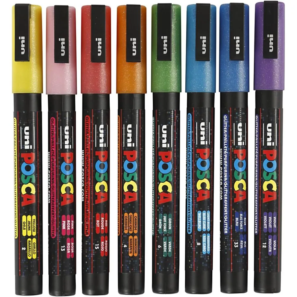 Posca Marker Glitter Set 0,9-1,3mm