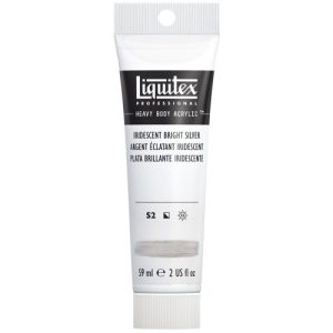 iridescent bright silver liquitex heavy body