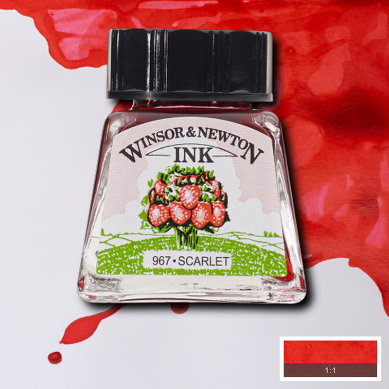 Winsor Newton Ink Scarlet 14 ml