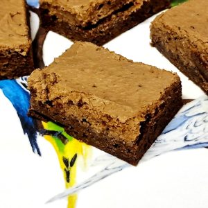 Brownie med kaffefrosting