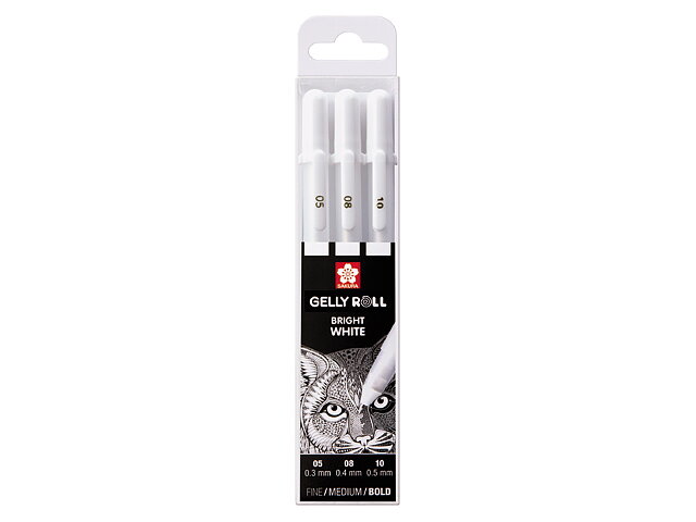 Sakura Gelly Roll White 3-pack