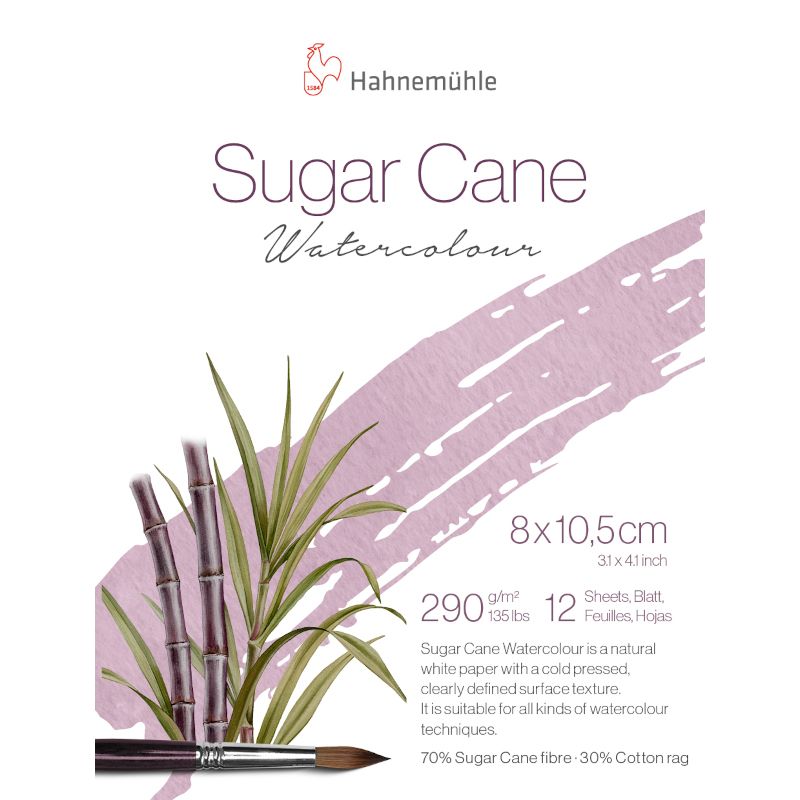 Akvarellblock Sugar Cane 8x10,5 cm Akvarellblock Sugar Cane 8x10,5 cm