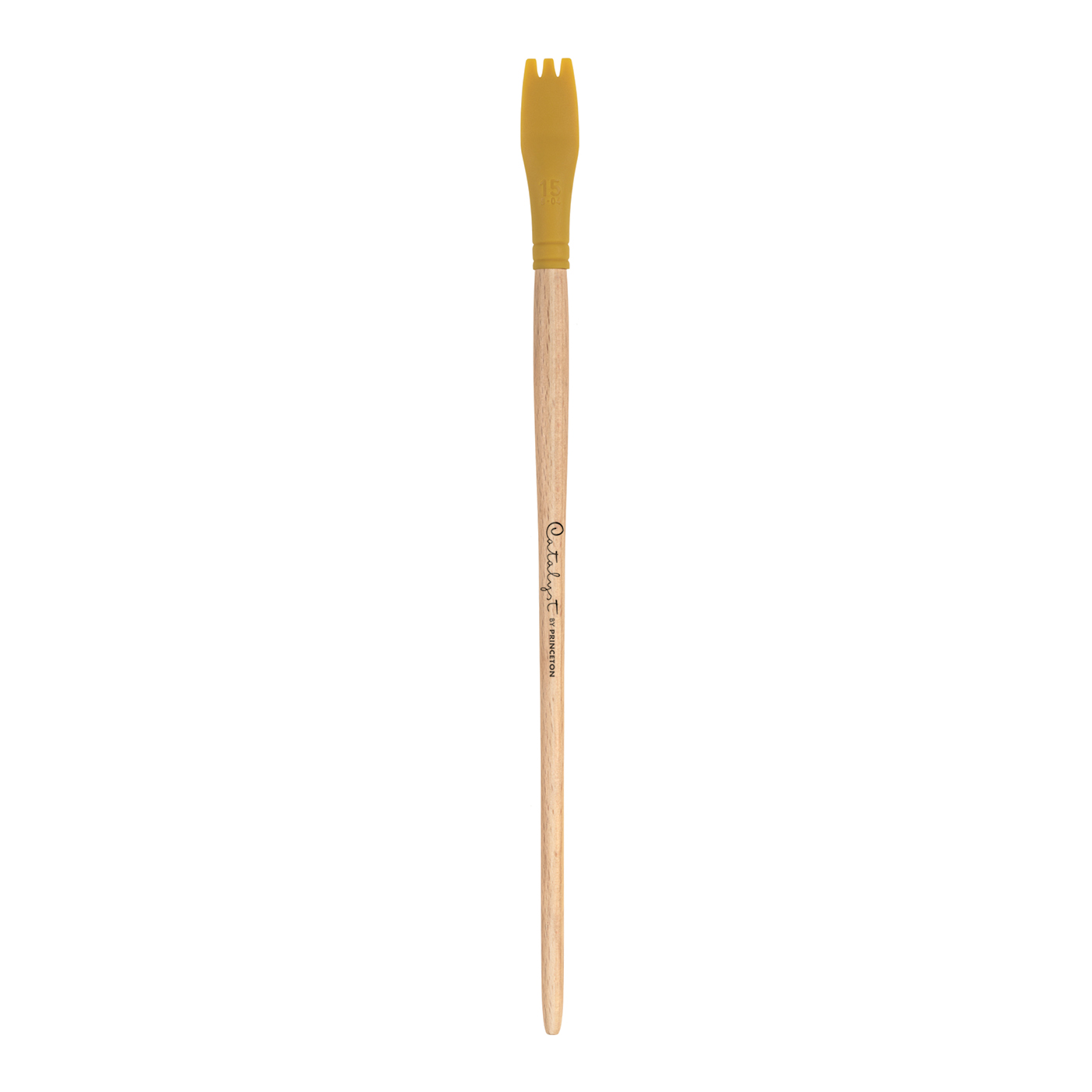 Princeton Catalyst Silicone Blade Long Handle No 4 15 mm Yellow