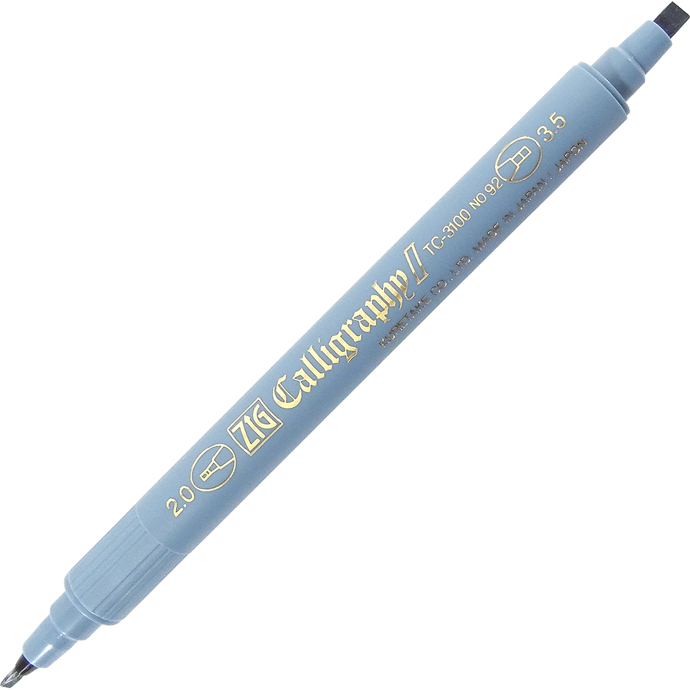 ZIG Calligraphy II Bluish Grey