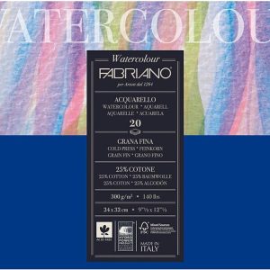 Akvarellblock Fabriano - Cold Pressed 24x32 cm