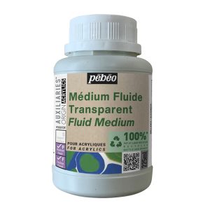 Akrylmedium Pebeo Origin Transparent Fluid Medium Studio Green 225ml