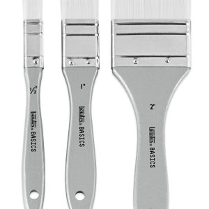 Syntetpensel Liquitex Basics - Set med 3 moddlare