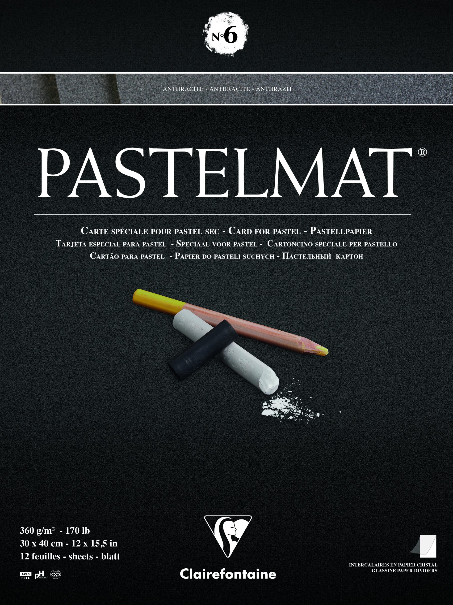 Pastelmat Antracite 30x40