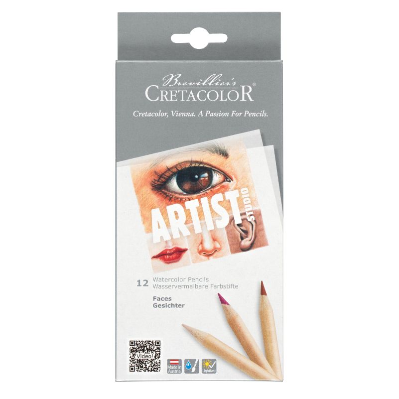 Cretacolor FACES set med 12 akvarellpennor