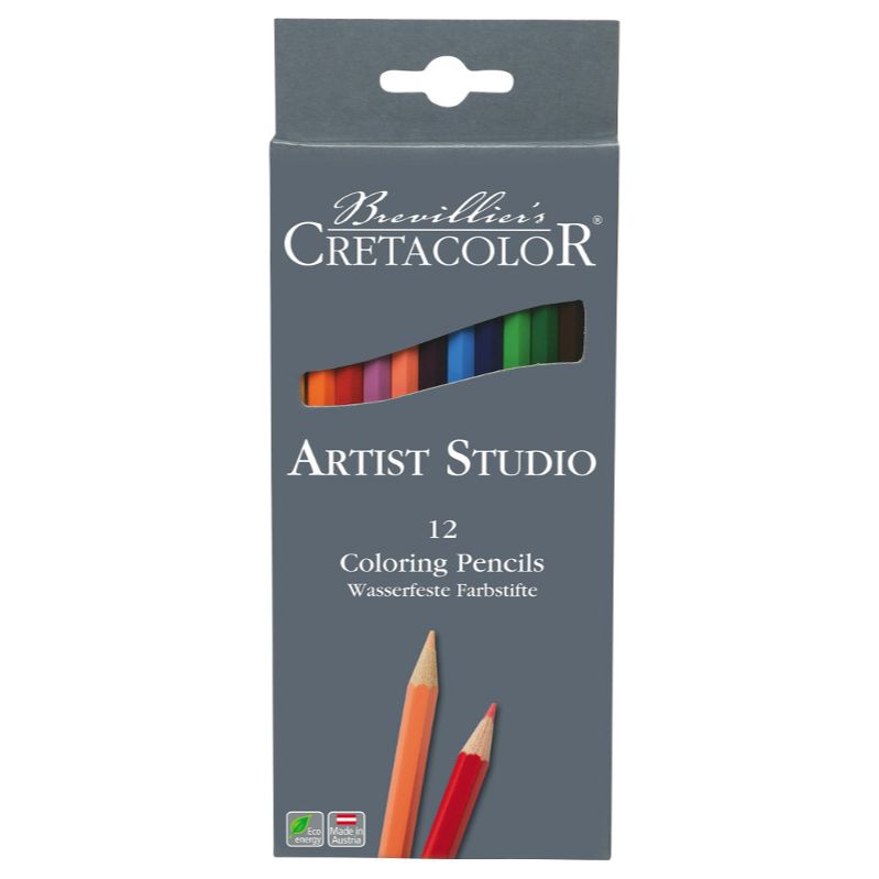 Cretacolor set med 12 färgpennor