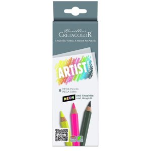 Cretacolor set med Mega Neon pennor
