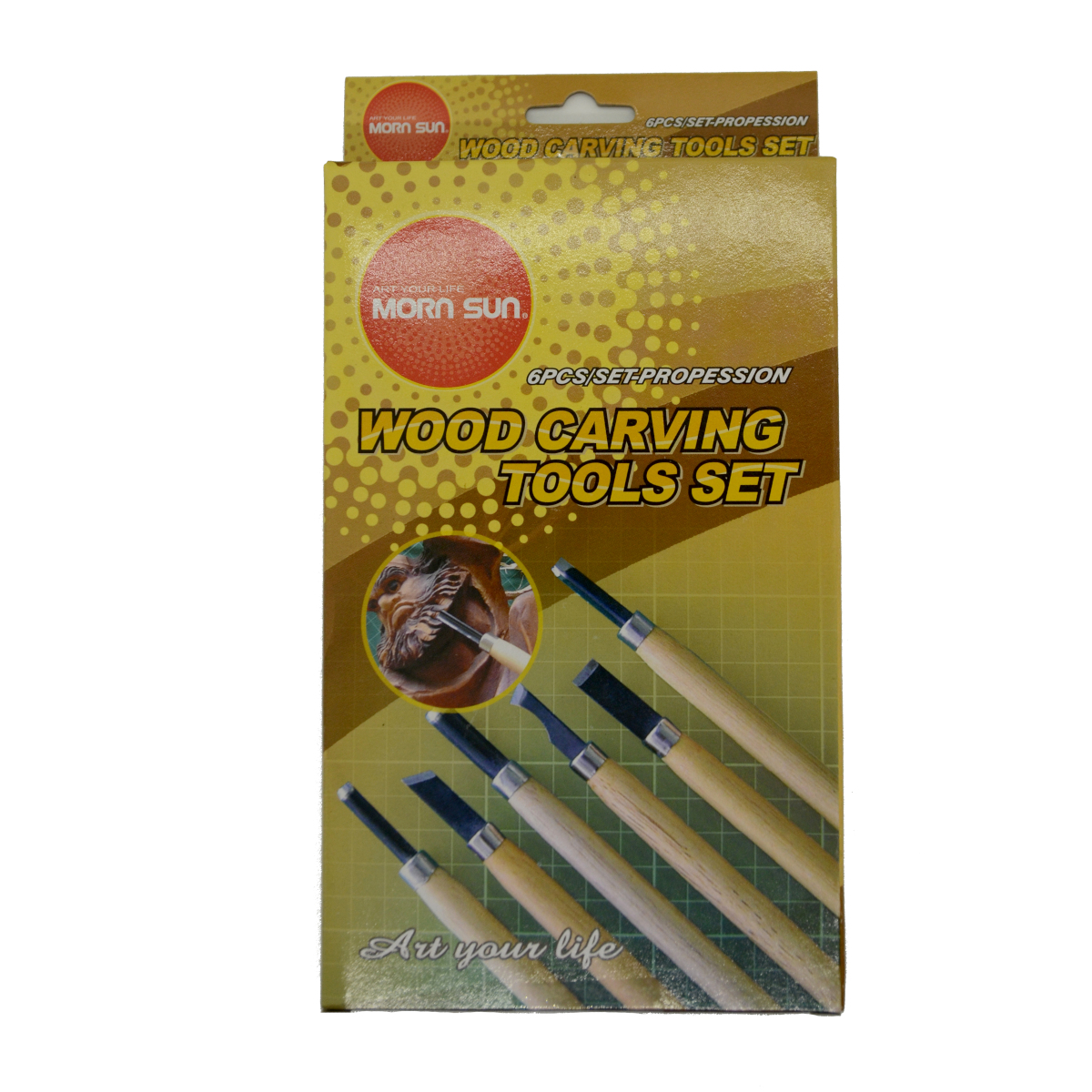 Linoknivar set med 6