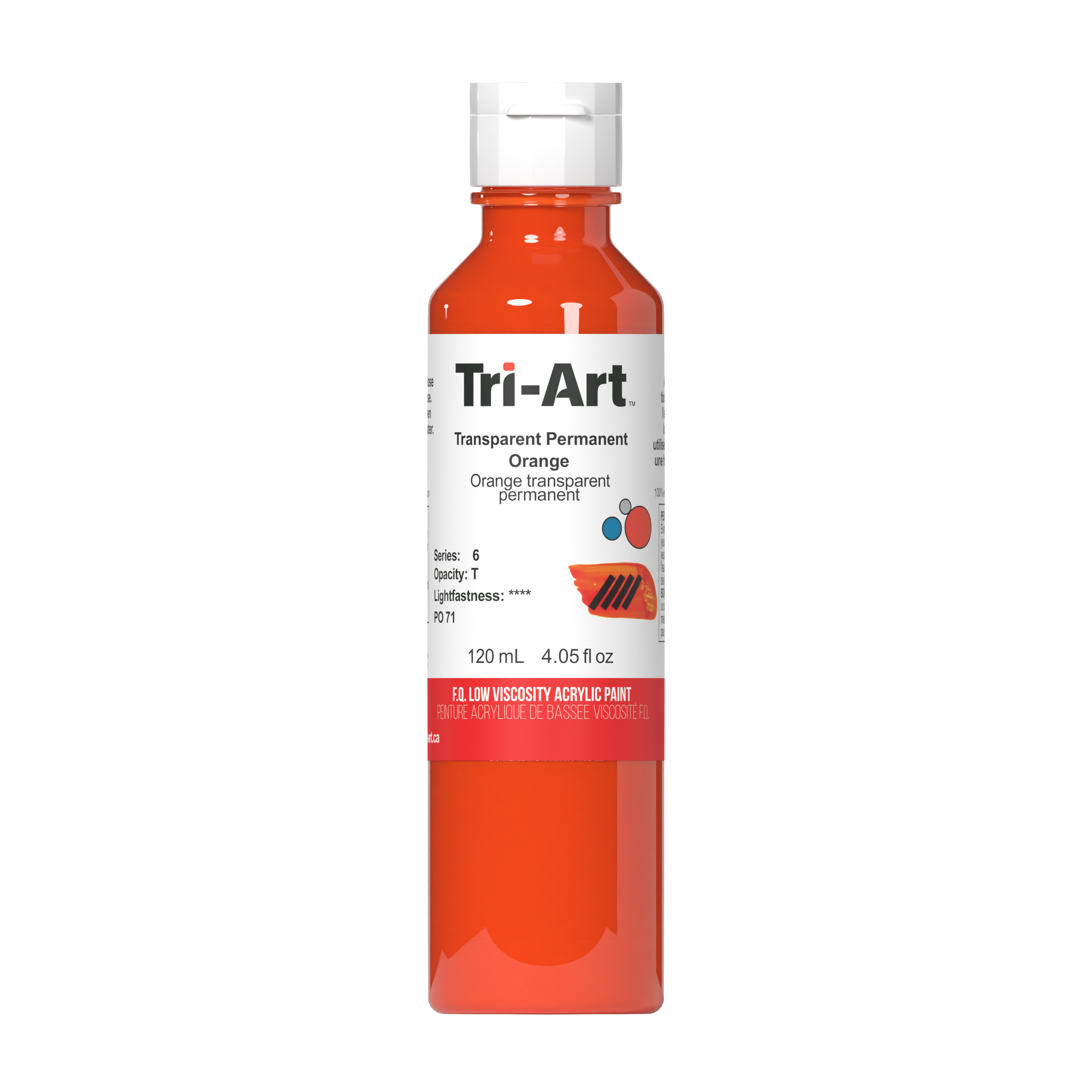 Transparent Permanent Orange – Tri-Art Low Viscosity