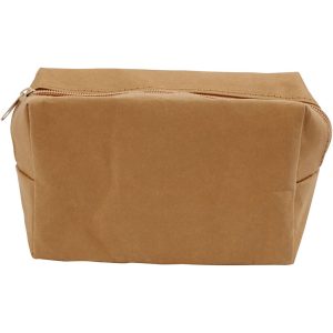 Sminkväska i läderpapper