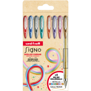 Uni-Ball Signo Metallic – 8 pennor