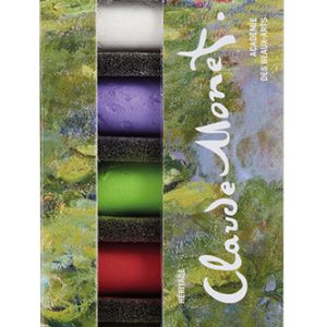 Box med 6 mjuka pastellkritor, tema Claude Monet