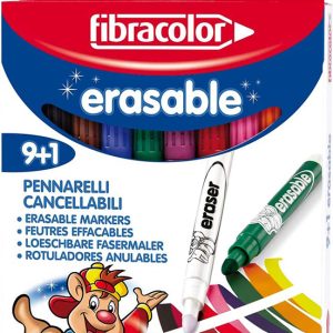 Fiberpennset Fibracolor Erasable – 9+1 pennor